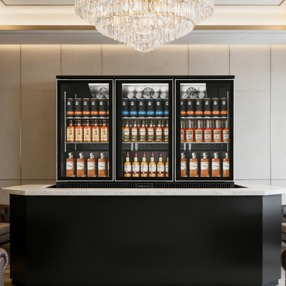Wine Beer Fridge Under Counter - Mini İçecek Soğutucu Buzdolabı 3 Kapılı