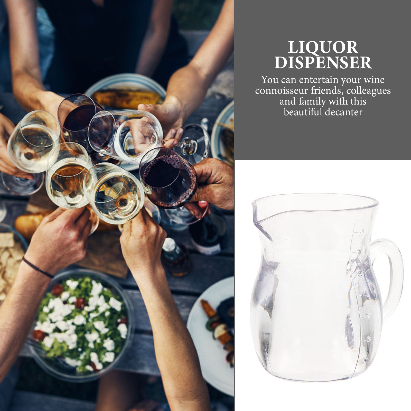 Decanter Aerator Set - 2 Parça Kırmızı Şarap Dekanter Seti,