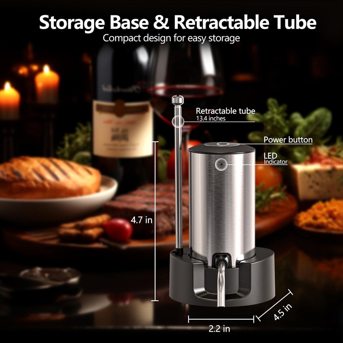 Decanter Aerator Set - ETRT Elektrikli Şarap Havalandırıcı Şarap Dekanter