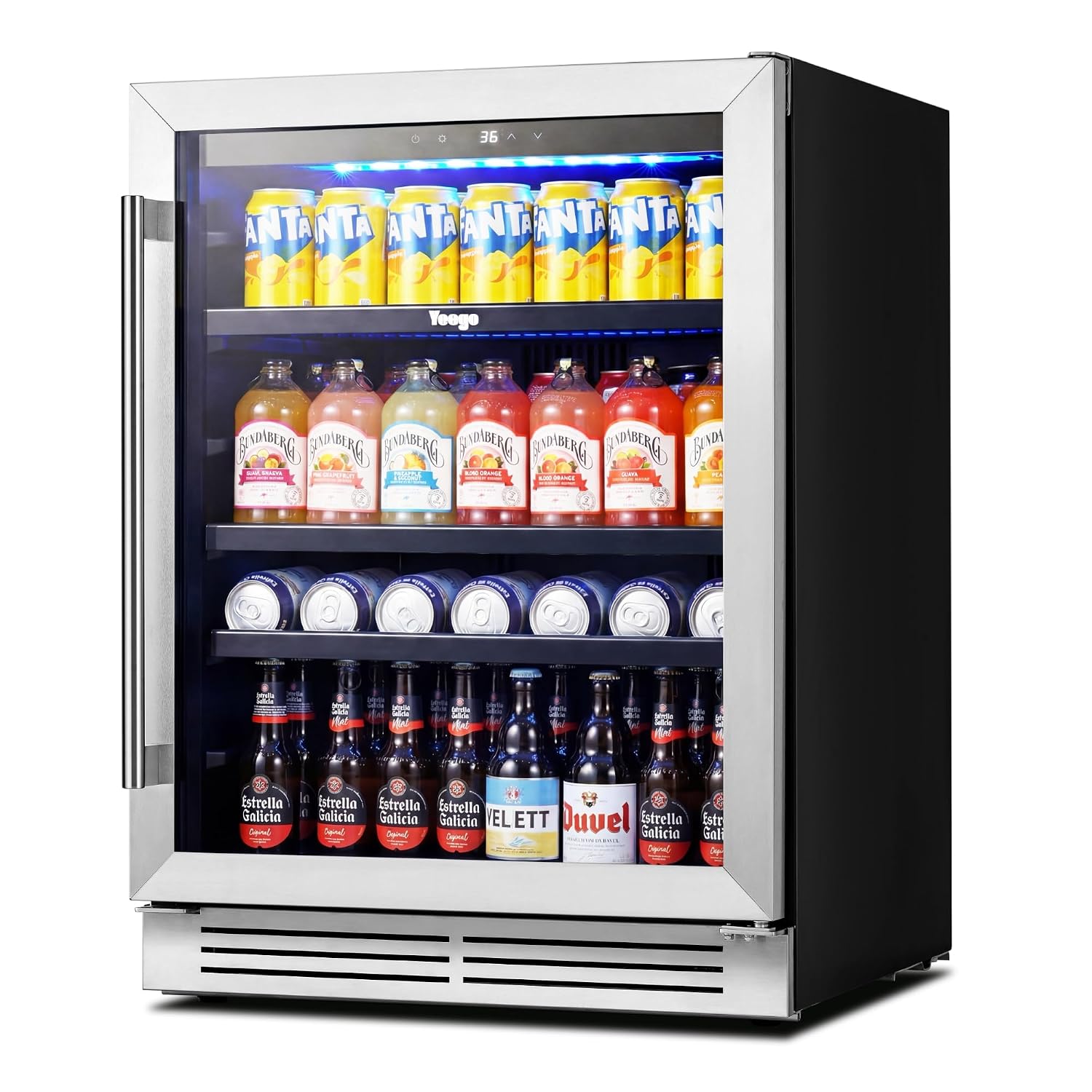 Wine Beer Fridge Under Counter - 24 İnç İçecek Soğutucu Buzdolabı 180