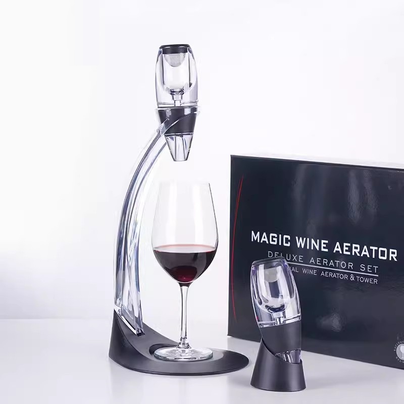 Decanter Aerator Set - Profesyonel Kırmızı Şarap Dekanteri Filtreli Standlı