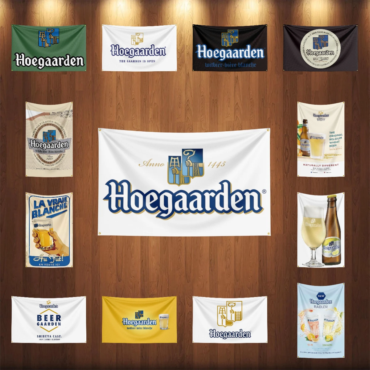 Wine Beer Rum - 3 × 5ft h-Hoegaardens Bira Bayrağı
