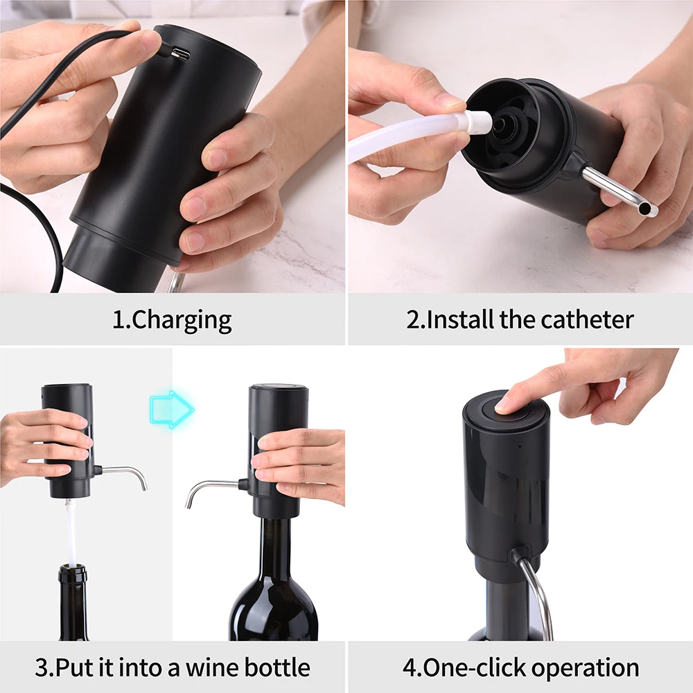 Otomatik şarap havalandırıcı d - Decanter Aerator Set incelemesi ve fiyatı
