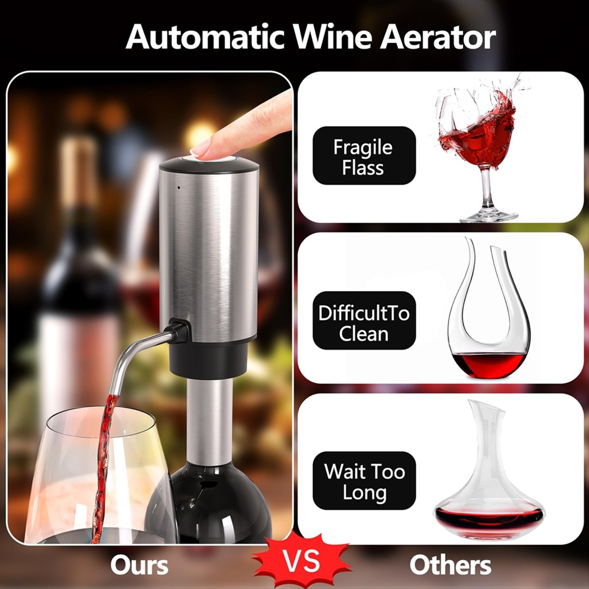 ETRT Elektrikli Şarap Havaland - Decanter Aerator Set incelemesi ve fiyatı