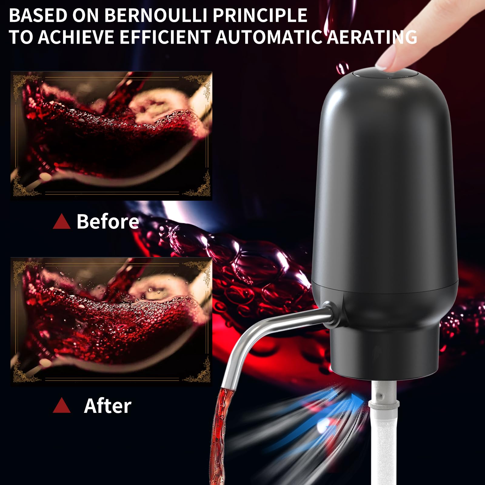 Akıllı Elektrikli Şarap Havala - Decanter Aerator Set incelemesi ve fiyatı
