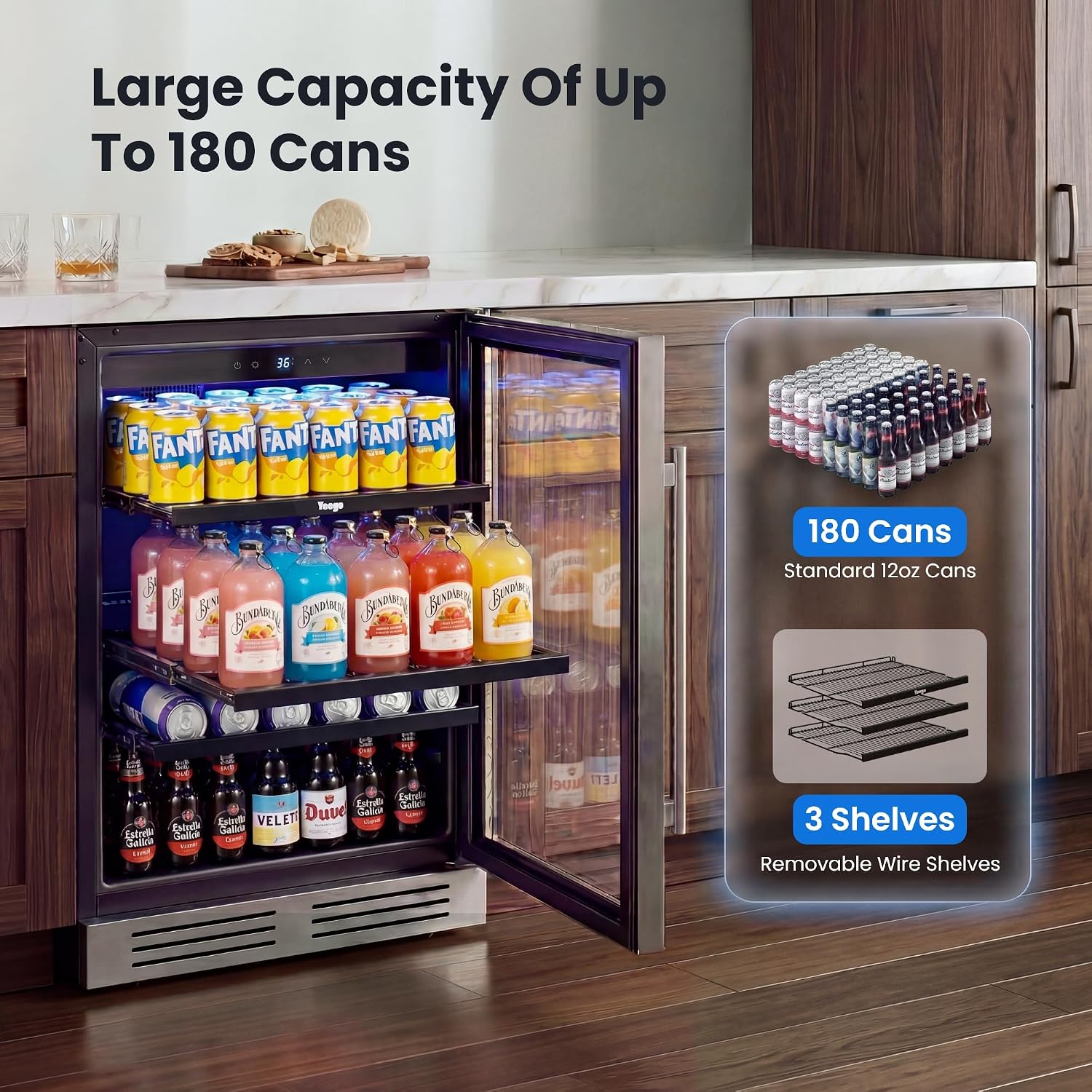 24 İnç İçecek Soğutucu Buzdola - Wine Beer Fridge Under Counter incelemesi ve fiyatı