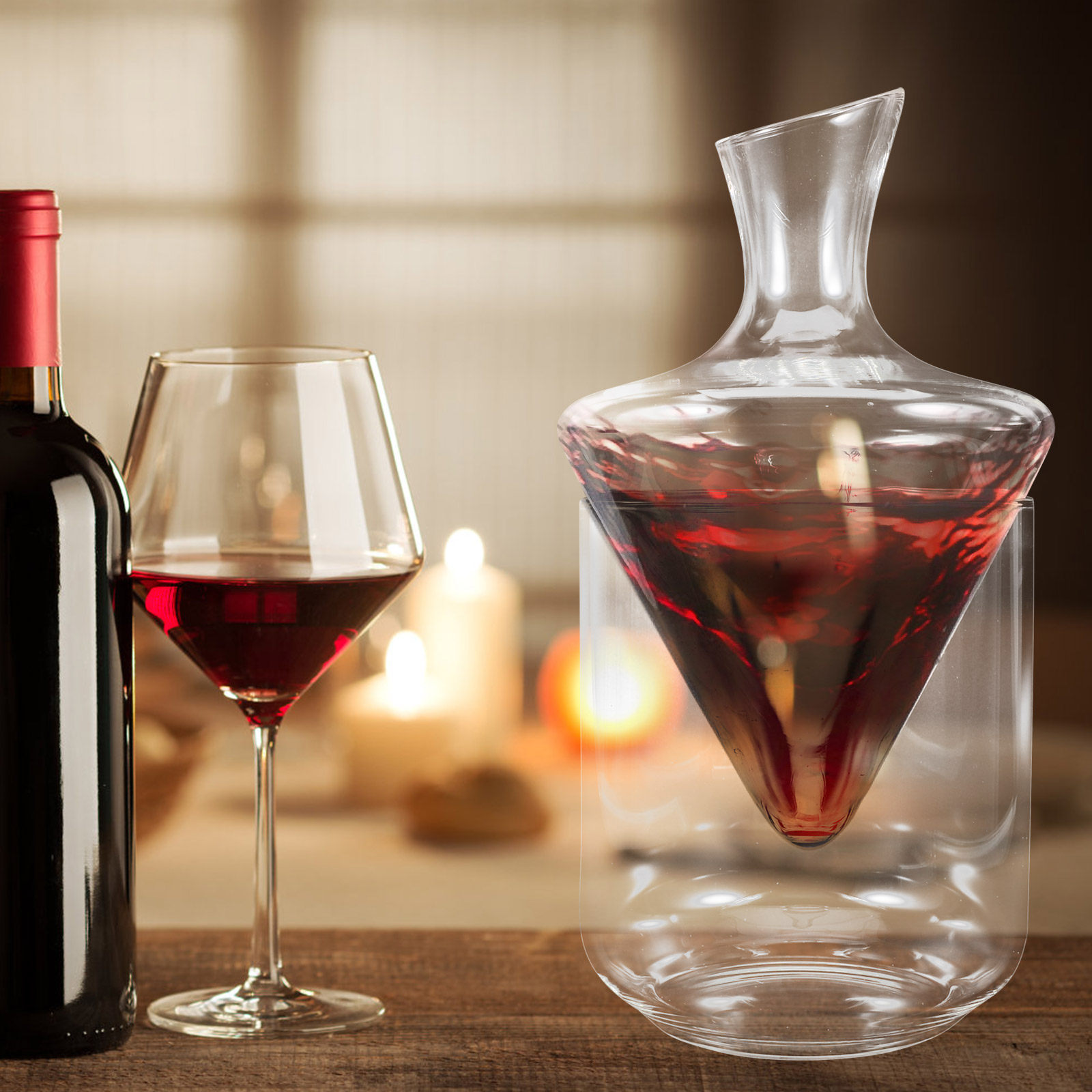 1 Adet Şeffaf Cam Sürahi Seti, - Decanter Aerator Set incelemesi ve fiyatı