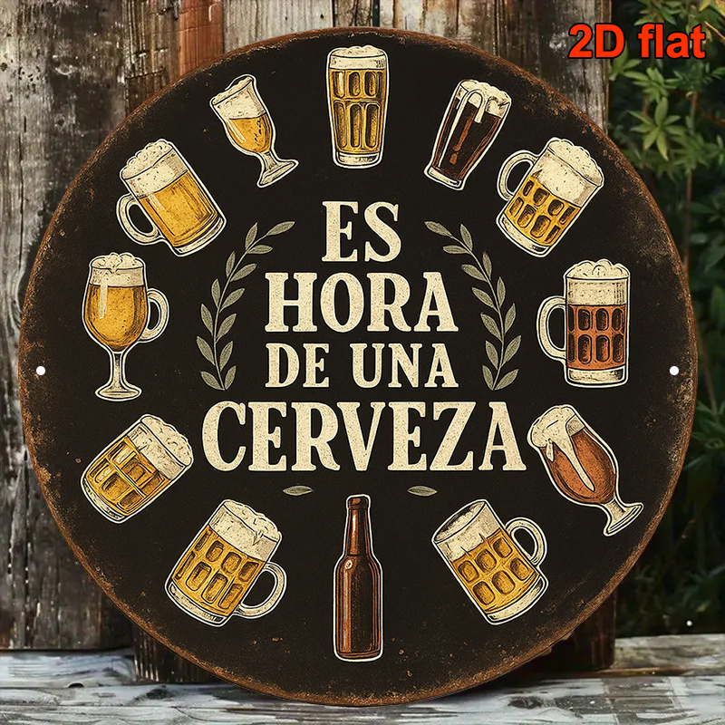 1 adet 2D Düz Yuvarlak Hora De - Wine Beer Garden incelemesi ve fiyatı