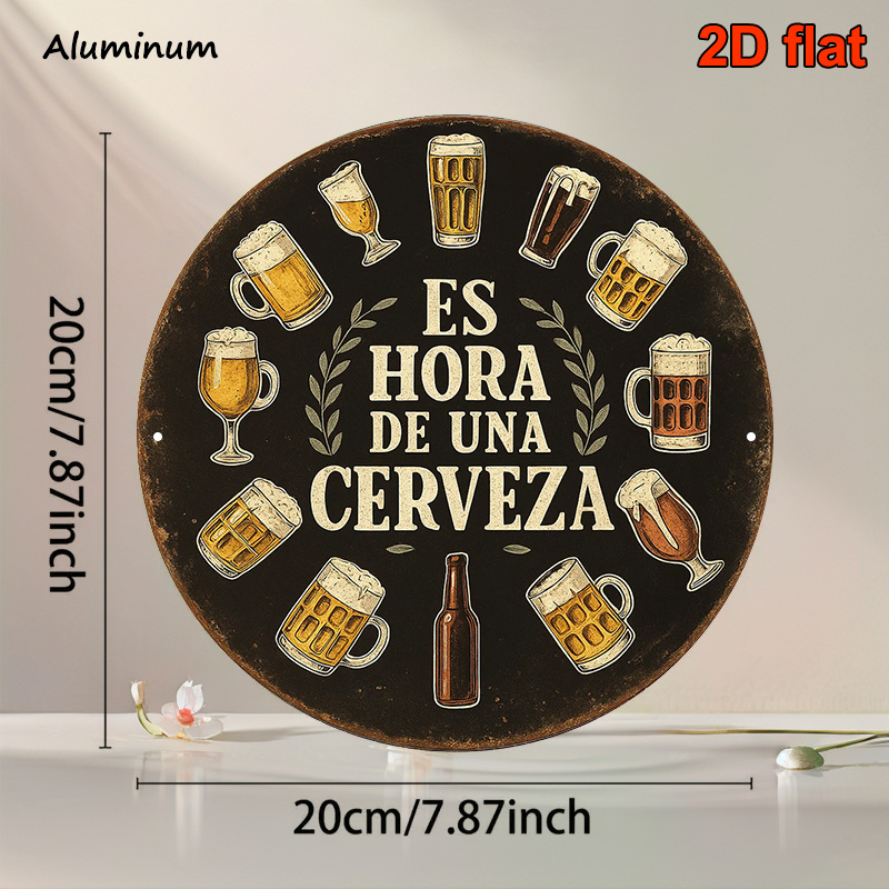 1 adet 2D Düz Yuvarlak Hora De - Wine Beer Garden incelemesi ve fiyatı